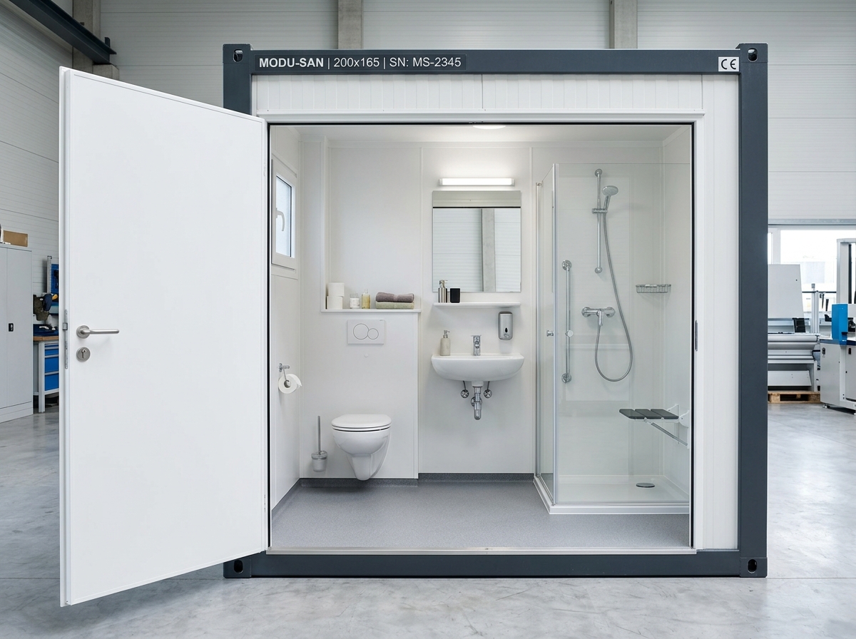 Beispiel für einen Duschcontainer